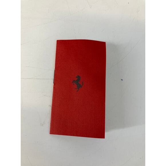 FERRARI SMALL BLACK LEATHER MENS CARD WALLET - Picture 6 of 14